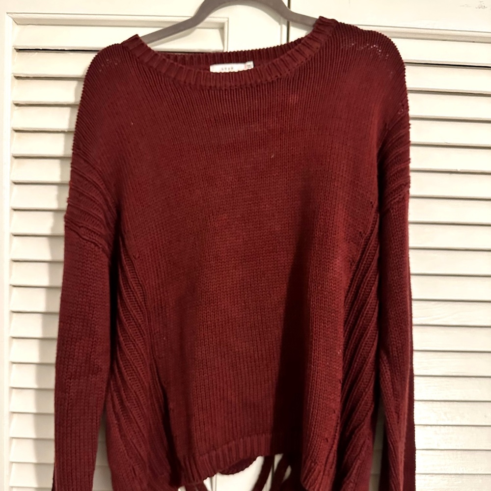 Lush (Medium) Deep Purple with Distressed  Open Back